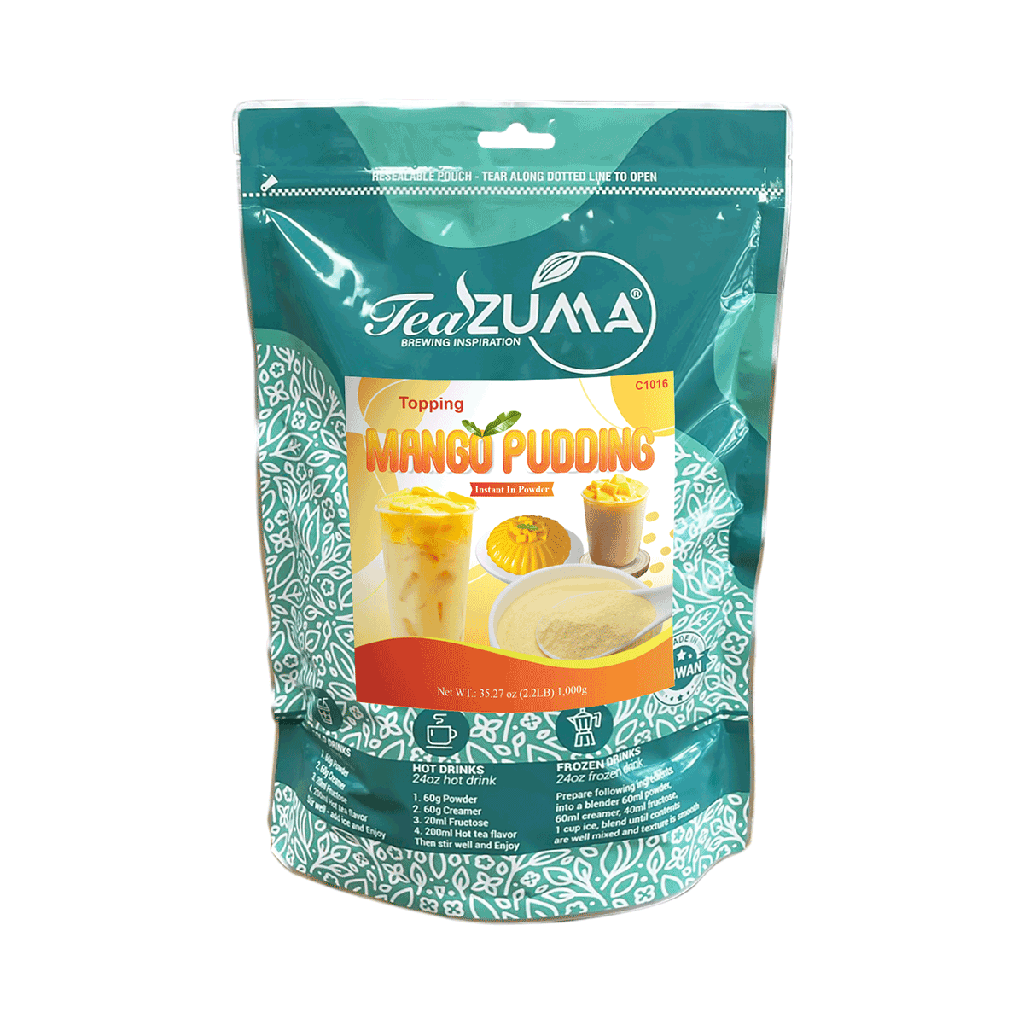 TEAZUMA Mango Pudding Powder 2.2 lbs 10 bags/Case