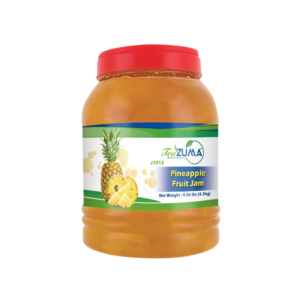 TEAZUMA Pineapple Fruit Jam 9.62 lbs bottle x 4/Case 38.44 lbs