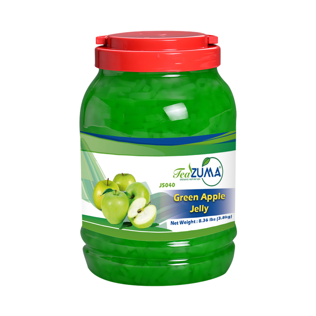 TEAZUMA GREEN APPLE JELLY (Coconut) 8.37 lbs X 4 Bottle/Case