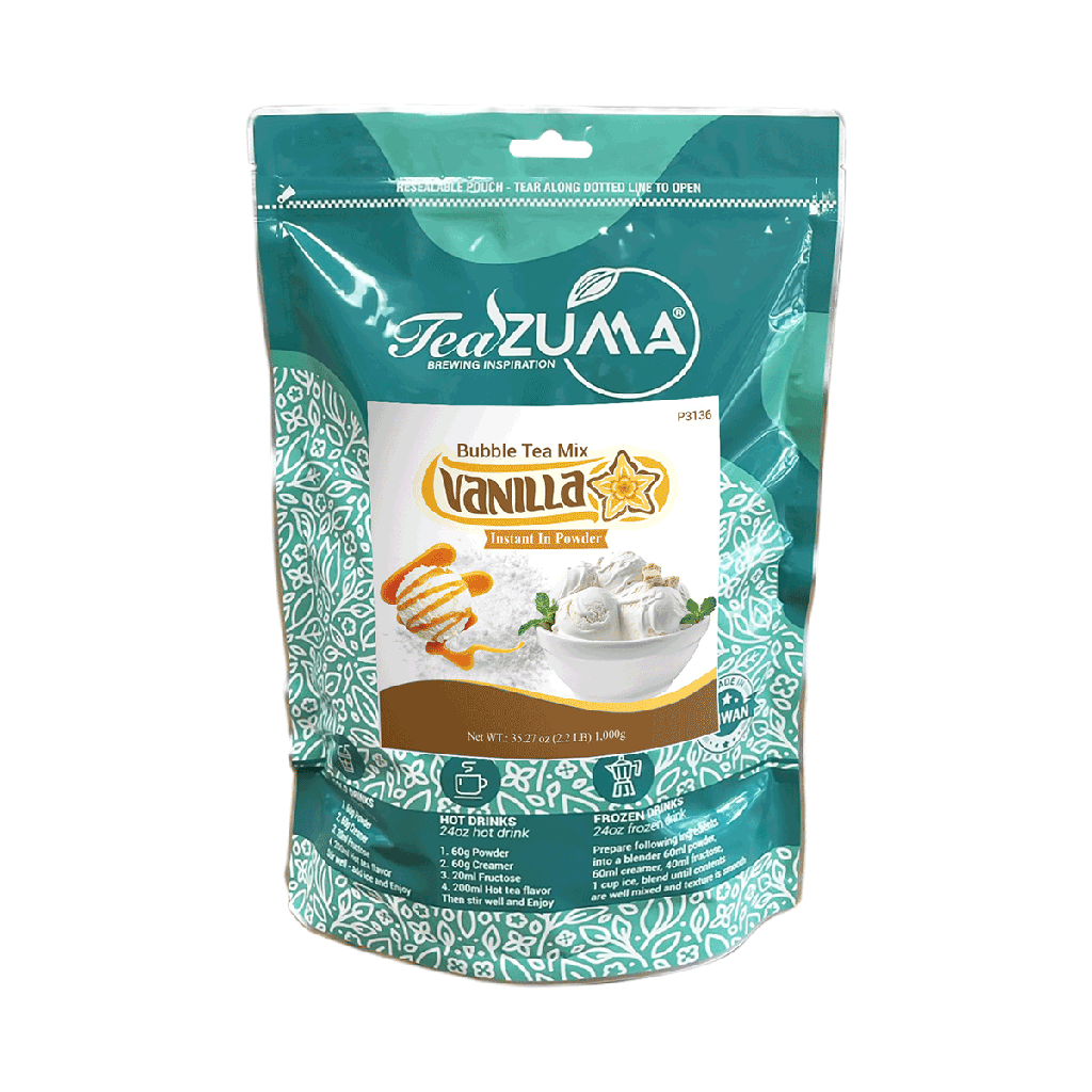 TEAZUMA VANILLA POWDER 2.2 lbs 10 bags/Case