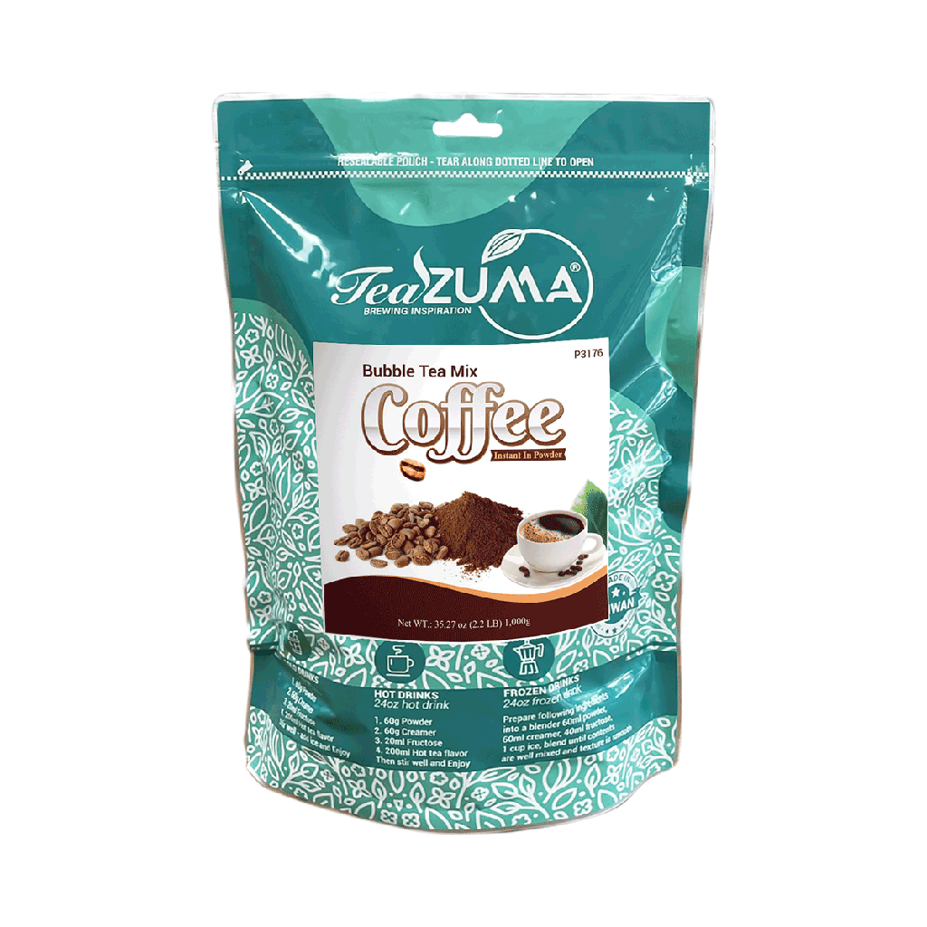 TEAZUMA COFFEE POWDER 2.2 lbs 10 bags/Case