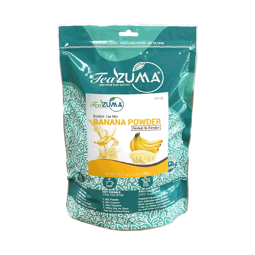 TEAZUMA BANANA POWDER 2.2 lbs 10 bags/Case