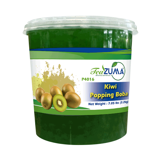 TEAZUMA KIWI POPPING BOBA 7.5 lbs x 4 Bottle/Case