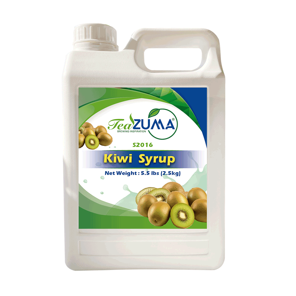 TEAZUMA Kiwi Syrup 5.5 lbs 6 Bottle/Case