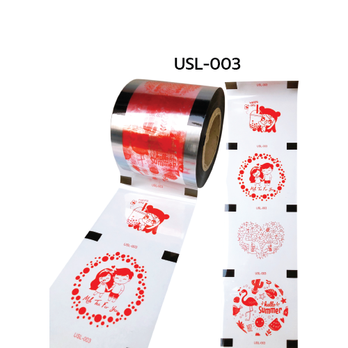 AKNADA Sealing Film 2292 PP Cups  90mm - 95mm 6 Rolls/Carton ( Printed Red ) (Milk Tea For You)