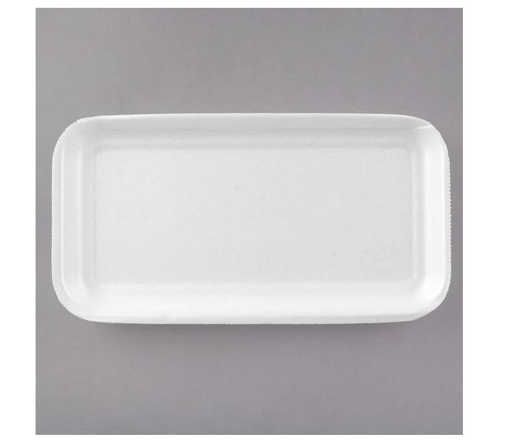 17S White Foam Meat Tray 1000/case