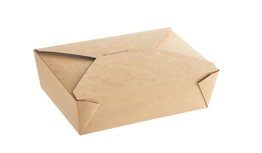 #3 Kraft Paper Box W/Hole 76oz 200/pcs/Carton