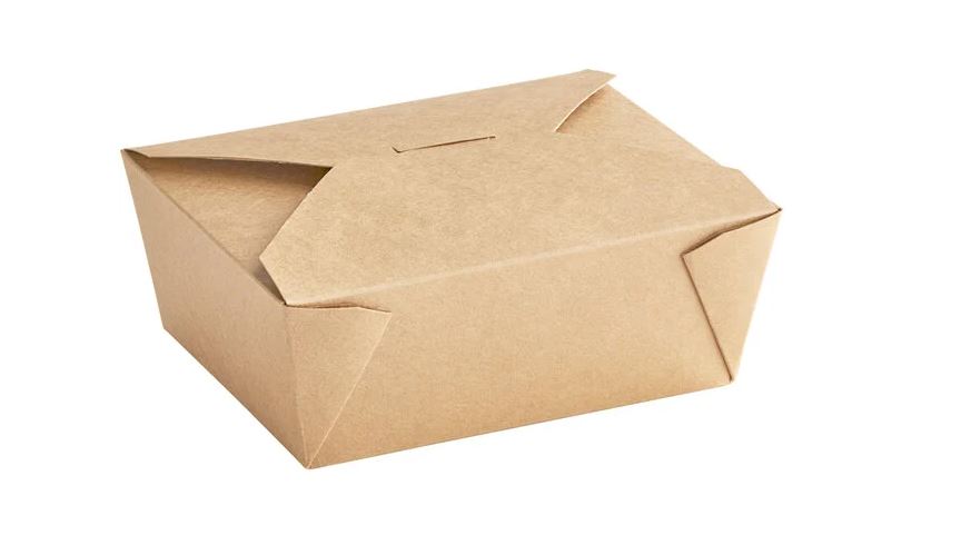 #8 Kraft Paper Box W/Hole 48oz 300/pcs/Carton