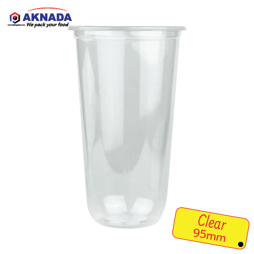 AKNADA Clear PP Q CUP 95mm (700ml) 24oz  1000 pcs/Carton