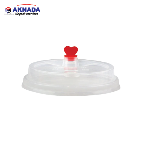 AKNADA Flat Lid PP 90mm Regular CLEAR COLOR 1000 pcs/Carton