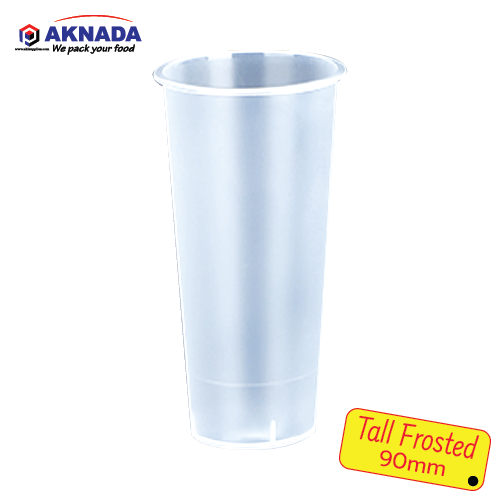 AKNADA CLEAR PLASTIC TALL Premium CUP 90mm (700ml) 24oz 500pcs/Carton