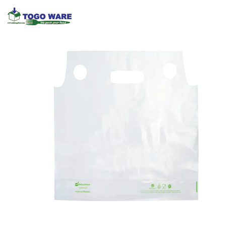 AKNADA Clear Plastic Togo Bag (2 cups) 295mm X 335mm 400pcs/Carton (Printing)