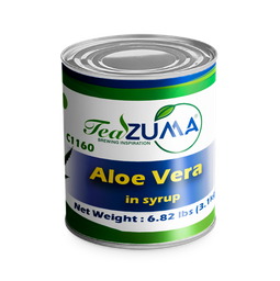 [C1160] TEAZUMA ALOE VERA JELLY 6.6 lbs 6 CanS/Case 39.6 lbs