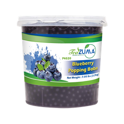 [P4020] TEAZUMA BLUEBERRY POPPING BOBA 7.5 lbs x 4 Bottle/Case