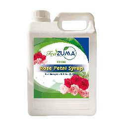 [S2100] TEAZUMA ROSE PETAL SYRUP 5.5 lbs x 6 bottle/Case 33 lbs