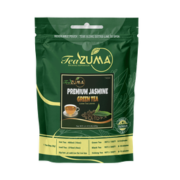 [T4004] TEAZUMA PREMIUM JASMINE GREEN TEA 600g 1.32 lbs 12 Bag/Case