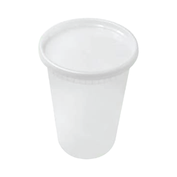 [E305] TOGO WARE Plastic 32oz Soup Container with Airtight Lids 240Sets/Carton