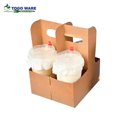 [T1006] TOGO WARE 9" x 6" x3" Sugarcane 2 Compartment Hinged Lunch Box 250pcs/Carton