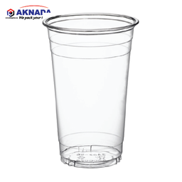 [U203] AKNADA Clear PET CUP 98mm (590ml) 20oz  1000 pcs/Carton