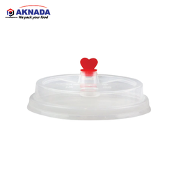 [U303] AKNADA Flat Lid PP 90mm Regular CLEAR COLOR 1000 pcs/Carton