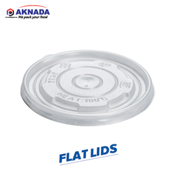 [U403] AKNADA CRYSTAL CLEAR Flat Lid PET 95mm 2000 pcs/Carton