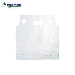 [U601] AKNADA Clear Plastic Togo Bag (2 cups) 295mm X 335mm 400pcs/Carton (Printing)